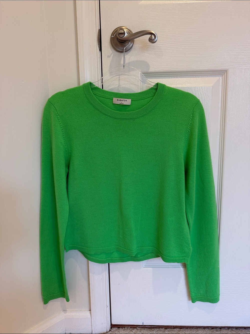 Aritzia Bright Green Crewneck Sweater (runs like a small)